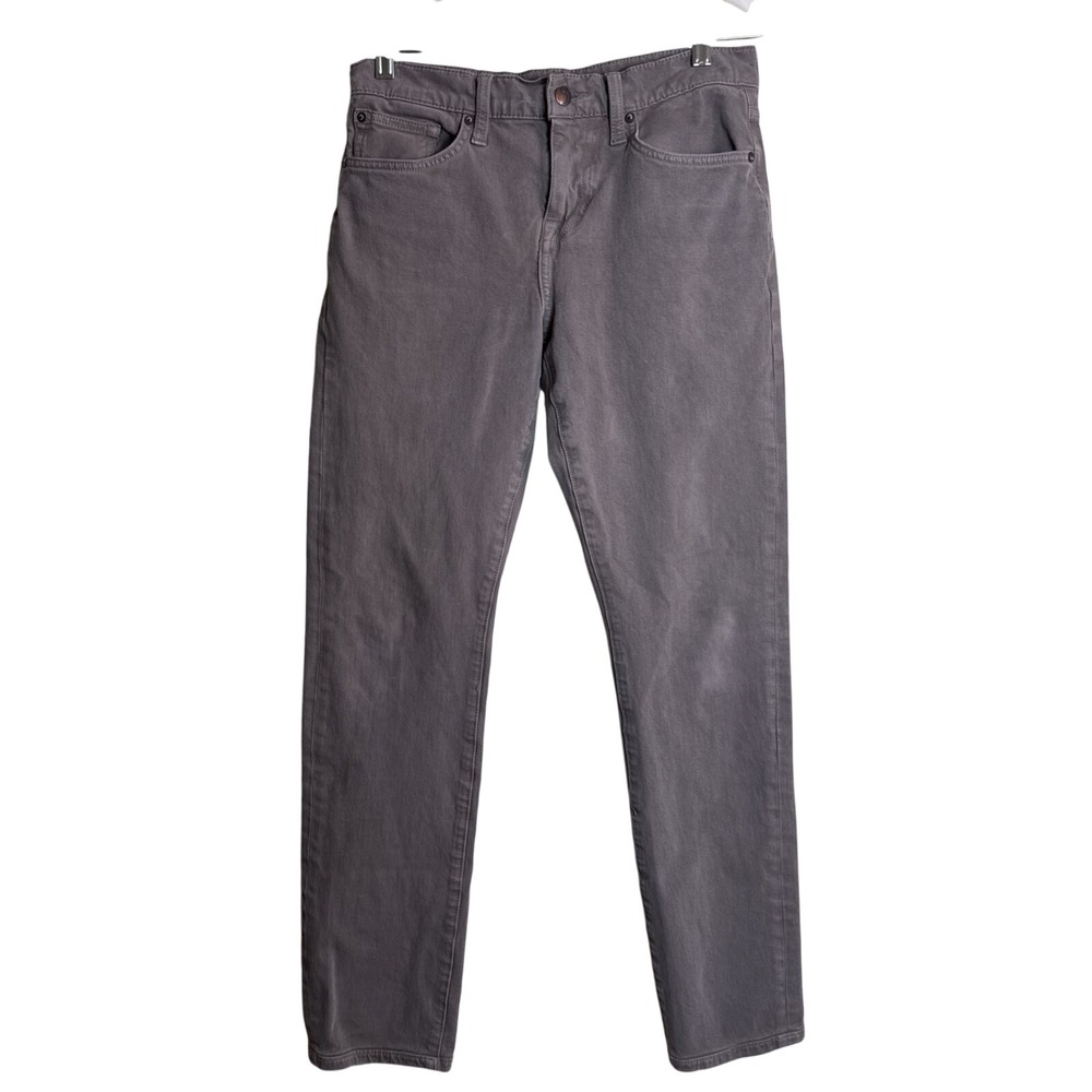 Joe's Jeans Mens 30 Slim Fit Gray Muted Purple Soft Denim Pants Comfort Stretch